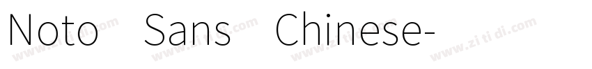 Noto Sans Chinese字体转换